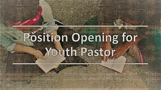 Youth Pastor Opening