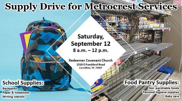 Supply Drive for Metrocrest Services