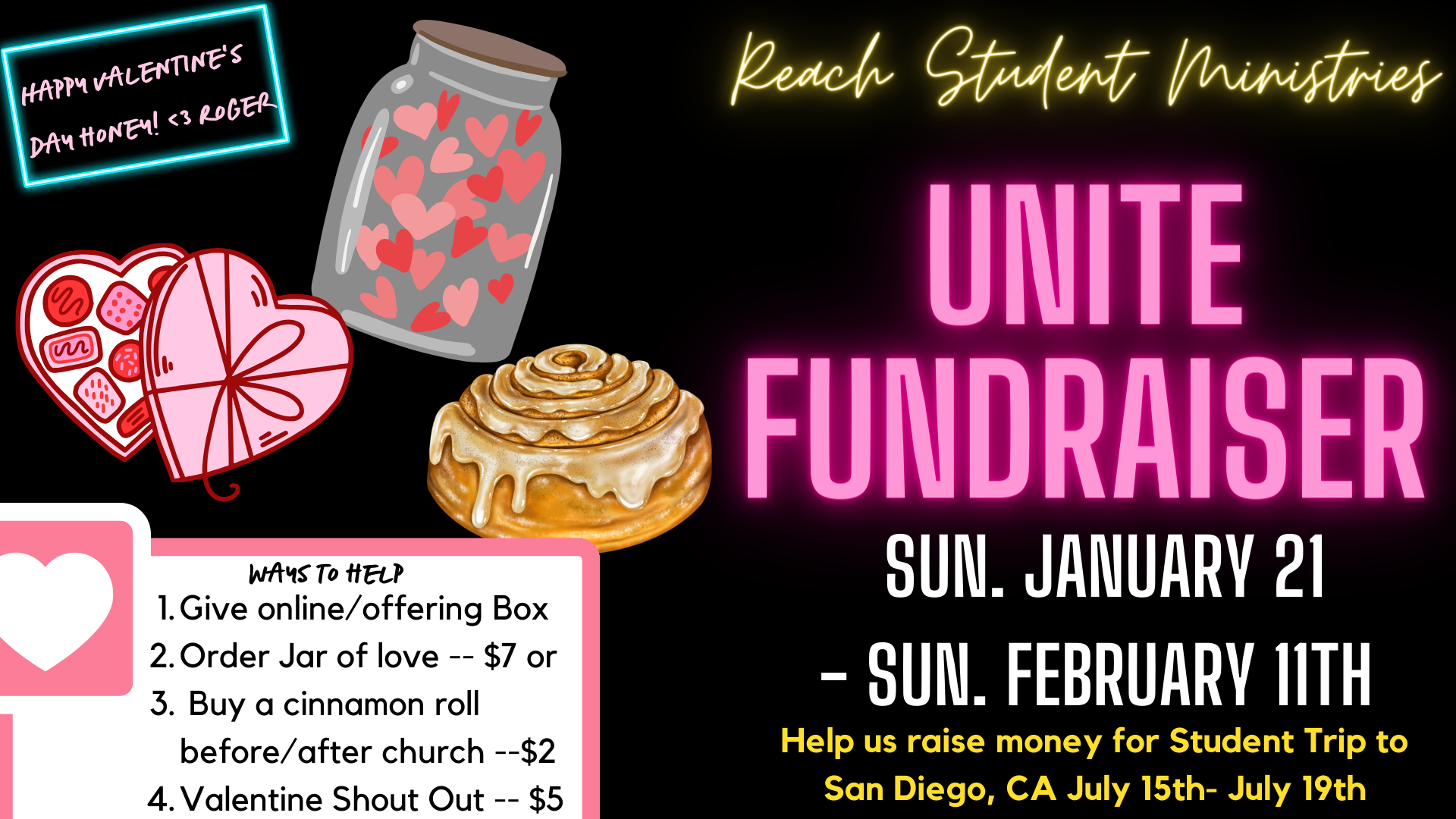 Unite Student Trip Fundraiser!