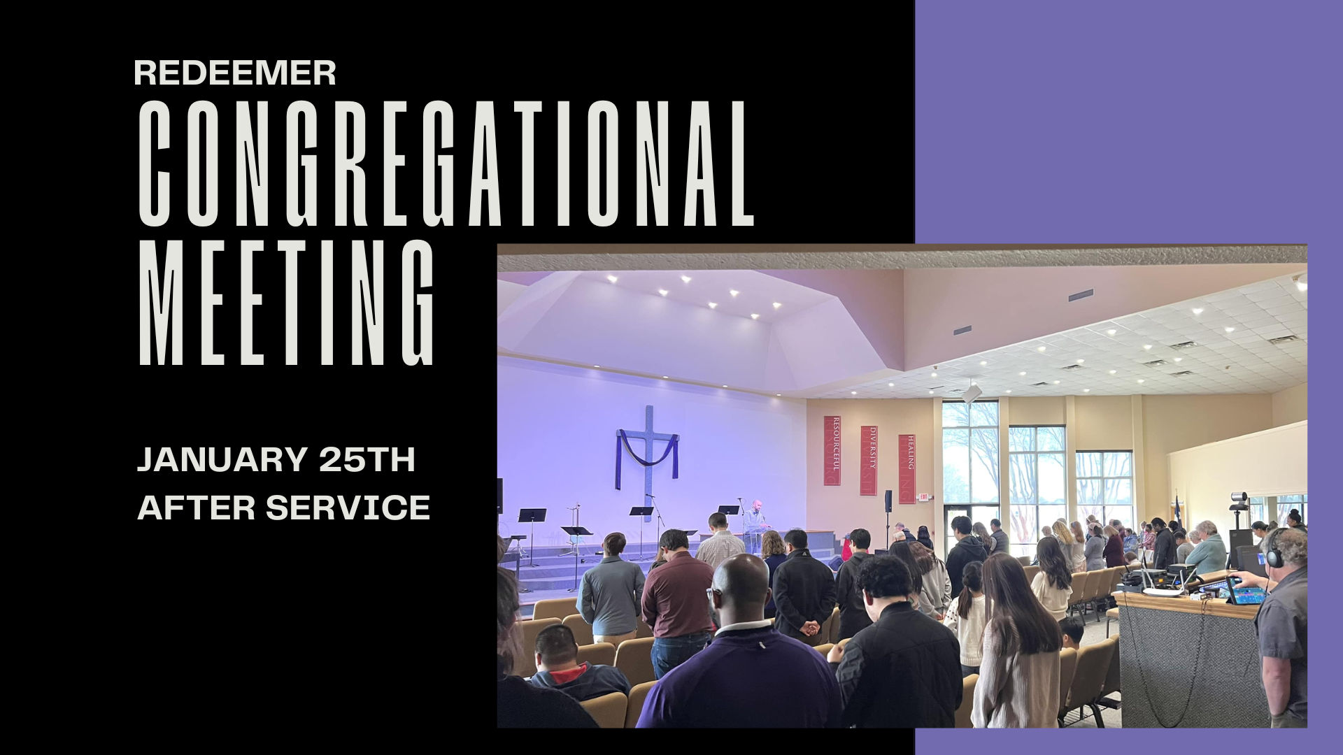 Congregational Meeting – Jan. 25th After Service