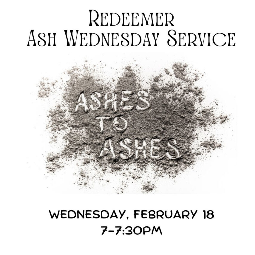 Ash Wednesday 2026 Service